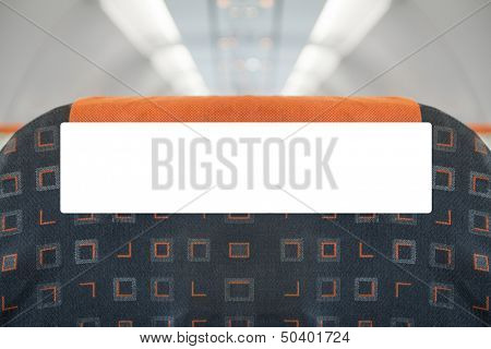 Inflight advertising poster - blank and editable