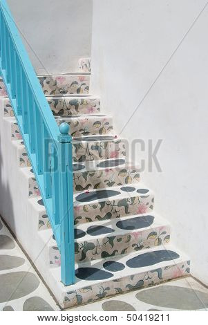 Vintage Stair From Building Greek Style