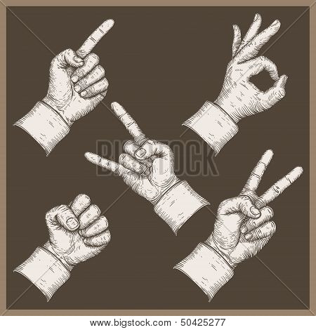 Image Of Five Hands