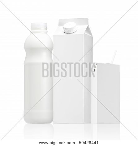 various package of Milk or juice, Group of Milk or juice pack