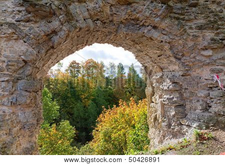 The ancient destroyed fortress. Petersburg. Russia. Koporye