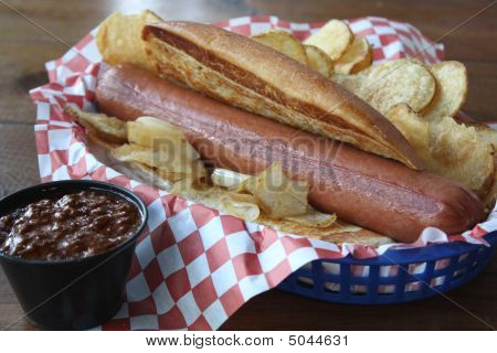 Biber Hotdog ve cips