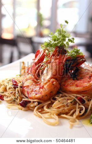 Spaghetti seafood.