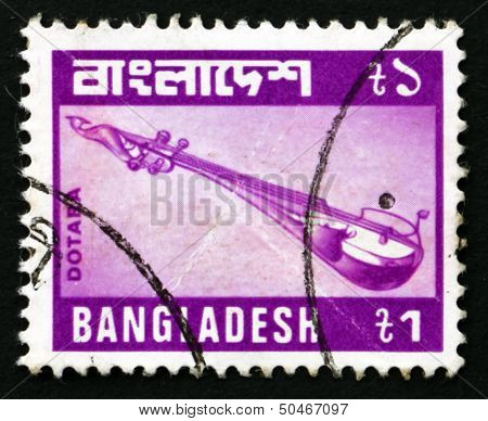 Postage Stamp Bangladesh 1981 Dotara, Musical Instrument