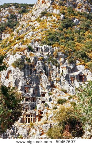Ancient Dead Town In Myra Demre Turkey