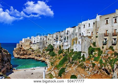 Polignano al mare - scenic small town in Puglia, Italy