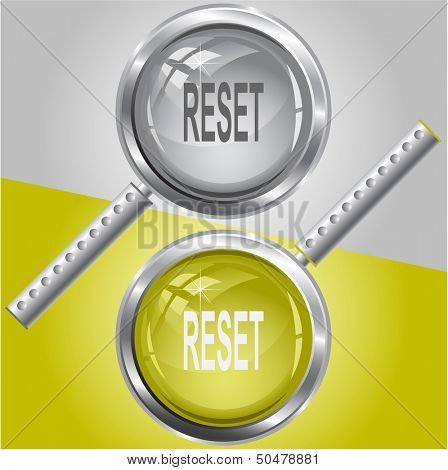 Reset. Raster magnifying glass. Vector version is in my portfolio.