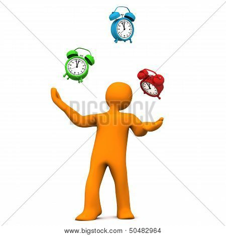 Manikin Juggling Alarmer,