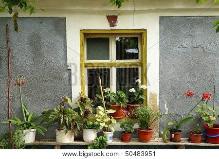 Architectural detail in Sighisoara, Transylvania, Romania, Europe