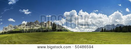 Dolomiti, Catinaccio And Latemar Panorama