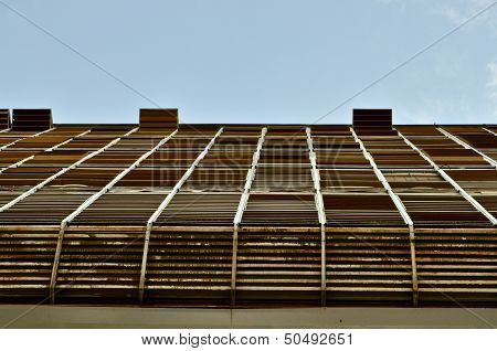 wooden ventilated facade