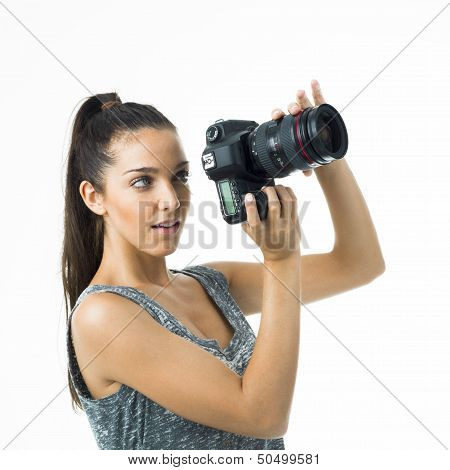 sexy woman photographer