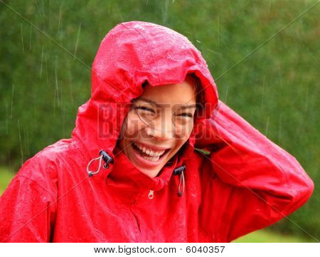 Regen-Frau