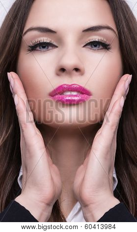 Portrait Of Beautiful Caucasian Woman