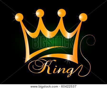 Golden Crown Vector