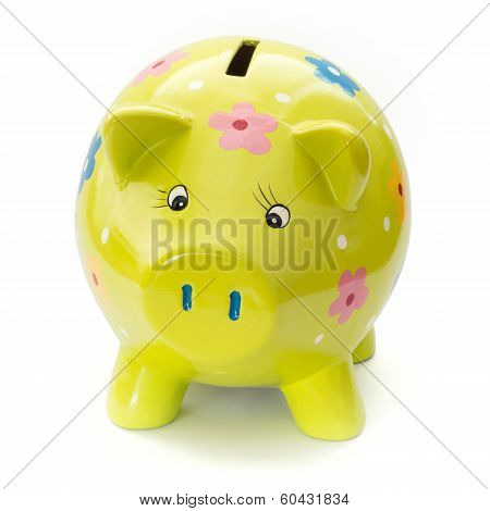 Funny Painted Ceramic Piggy Bank