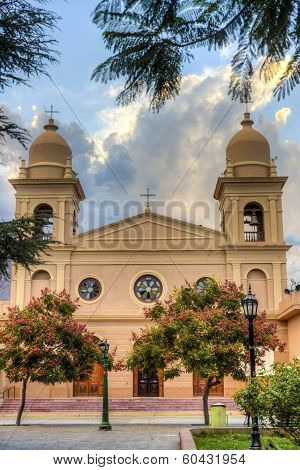 Church In Cafayate In Salta Argentina.