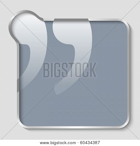 Vector Text Box For Any Text With Quotation Mark