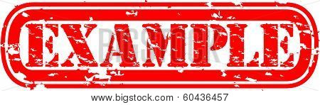 Grunge example rubber stamp, vector illustration