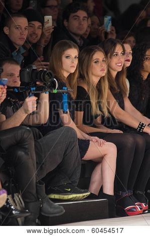 NEW YORK-FEB 8: Actress Anna Kendrick attends the Jill Stuart fashion show during Mercedes-Benz Fashion Week Fall 2014 at Lincoln Center on February 8, 2014 in New York City.