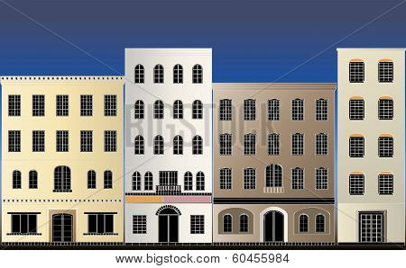 Residential area night