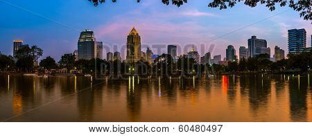 Bangkok city night view