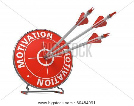 Motivation Concept - Red Target.