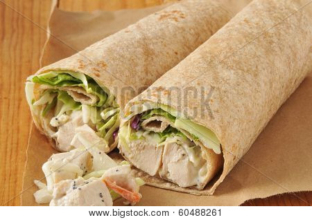 Organic Chicken Wrap Sandwiches