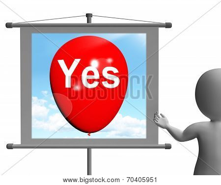 Yes Sign Means Affirmative Approval And Certainty