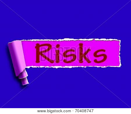 Risks Word Means Investing Online Profit And Loss