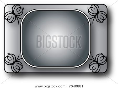 schwarz fancy Frame Hintergrund