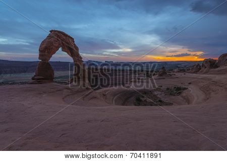 Delicate Arch After Sunset