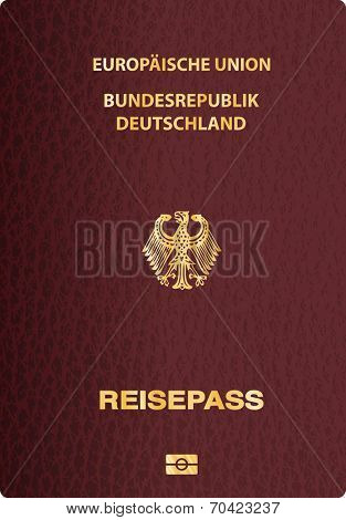 vector German passport cover