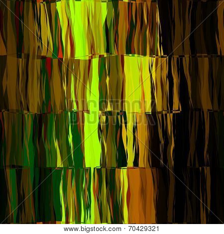 art abstract colorful chaotic waves seamless pattern in Klimt style; background in gold, green, yellow and brown colors
