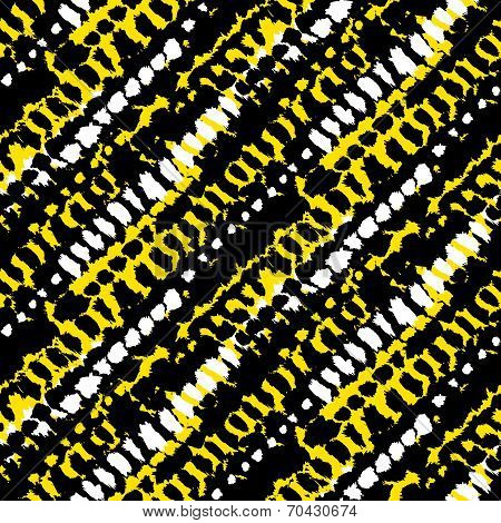 Bold pattern with short brushstrokes