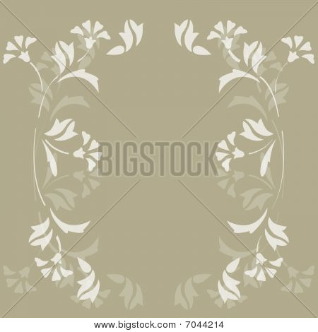 シームレスなダマスク織花の背景