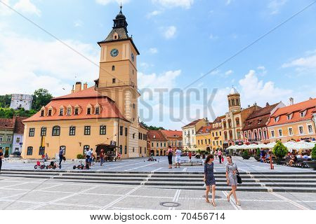 Council Square on July 15, 2014 in Brasov Romania