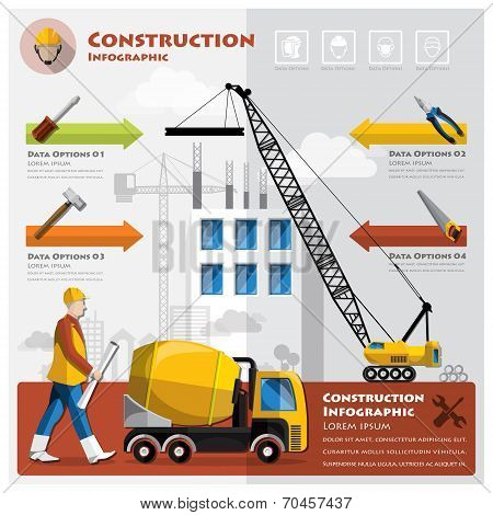 Construction And Building Business Infographic