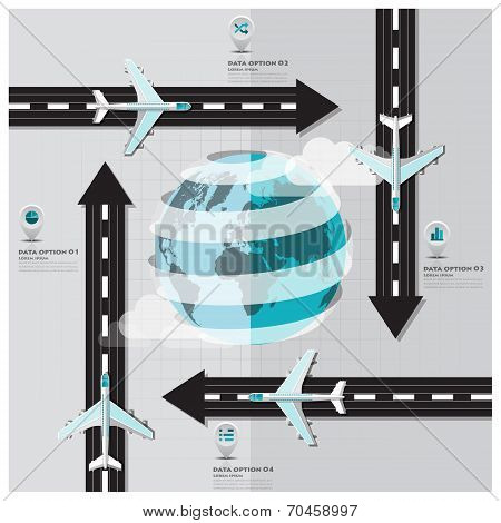 Travel And Journey Runway Business Infographic