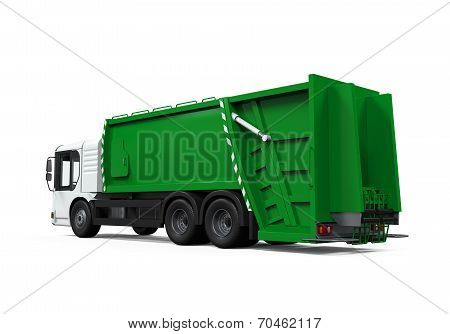 Garbage Truck Isolated