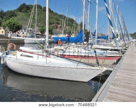 Sailboat In Harbour