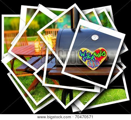 Bbq Summer Backyard Party Collage
