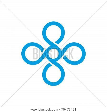 Vintage Monogram Logo Template. Vector