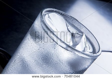 Glass with water and ice