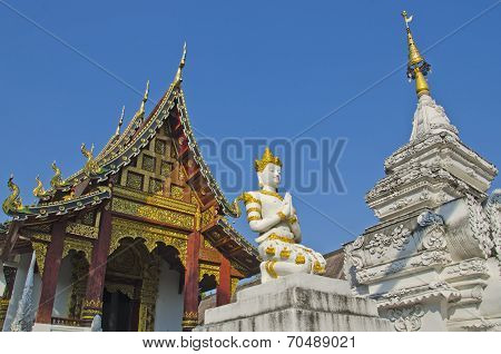 The Angel Heritage Statue In Temple