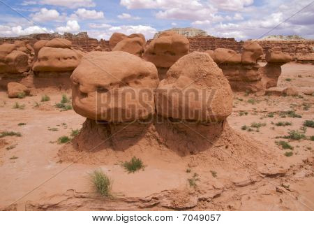 Dva balvany těsně vedle sebe, Goblin Valley