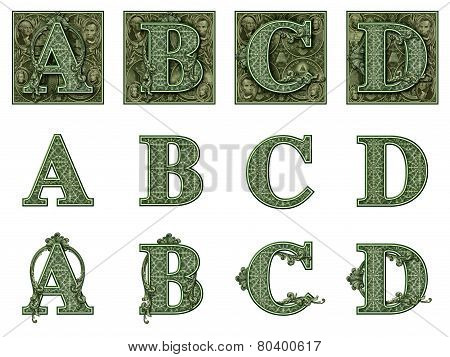 Money Alphabet A To E