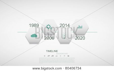 Vector modern timeline infographic