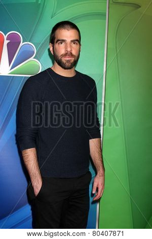 LOS ANGELES - JAN 16:  Zachary Quinto at the NBC TCA Winter 2015 at a The Langham Huntington Hotel on January 16, 2015 in Pasadena, CA