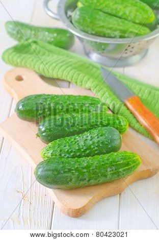 fresh cucumbers
